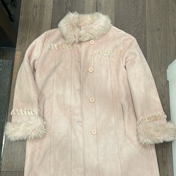 Women’s Blush warm Coat with Fuax fur size XL - Picture 1 of 3